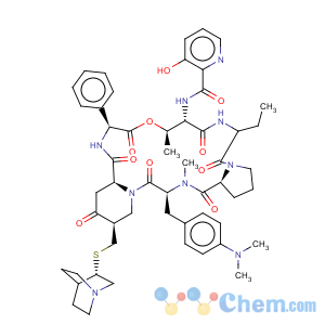 CAS No:120138-50-3 Virginiamycin S1,4-[4-(dimethylamino)-N-methyl-L-phenylalanine]-5-[(2S,5R)-5-[[[(3S)-1-azabicyclo[2.2.2]oct-3-yl]thio]methyl]-4-oxo-2-piperidinecarboxylicacid]-