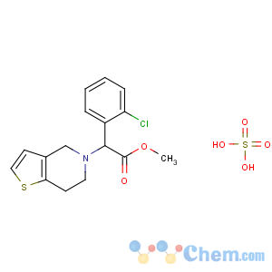 CAS No:120202-66-6 methyl<br />(2S)-2-(2-chlorophenyl)-2-(6,7-dihydro-4H-thieno[3,<br />2-c]pyridin-5-yl)acetate