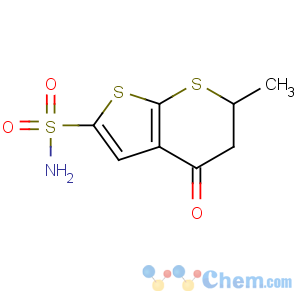 CAS No:120279-88-1 6-methyl-4-oxo-5,6-dihydrothieno[2,3-b]thiopyran-2-sulfonamide