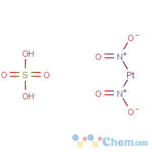 CAS No:12033-81-7 dihydrogen bis(nitrito-N)[sulphato(2-)-O,O']platinate(2-)