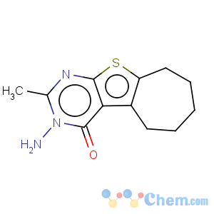 CAS No:120354-22-5 4H-Cyclohepta[4,5]thieno[2,3-d]pyrimidin-4-one,3-amino-3,5,6,7,8,9-hexahydro-2-methyl-