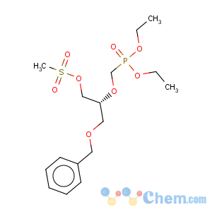 CAS No:120362-30-3 (R)-[[1-[[(Methylsulfonyl)oxy]methyl]-2-(phenylmethoxy)ethoxy]methyl]phosphonic acid diethyl ester