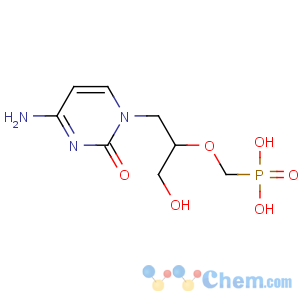 CAS No:120362-37-0 Phosphonic acid,[[2-(4-amino-2-oxo-1(2H)-pyrimidinyl)-1-(hydroxymethyl)ethoxy]methyl]-, sodiumsalt, (S)- (9CI)