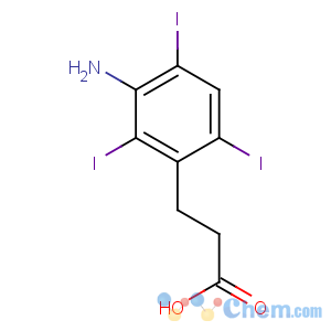 CAS No:1206-91-3 3-(3-amino-2,4,6-triiodophenyl)propanoic acid