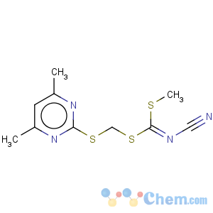 CAS No:120958-21-6 Carbonimidodithioicacid, cyano-, [(4,6-dimethyl-2-pyrimidinyl)thio]methyl methyl ester (9CI)