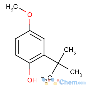 CAS No:121-00-6 2-tert-butyl-4-methoxyphenol