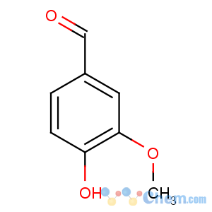 CAS No:121-33-5 4-hydroxy-3-methoxybenzaldehyde