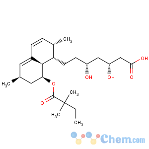 CAS No:121009-77-6 1-Naphthaleneheptanoicacid, 8-(2,2-dimethyl-1-oxobutoxy)-1,2,6,7,8,8a-hexahydro-b,d-dihydroxy-2,6-dimethyl-, (bR,dR,1S,2S,6R,8S,8aR)-