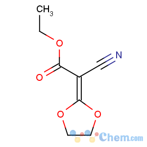 CAS No:121020-70-0 Acetic acid,2-cyano-2-(1,3-dioxolan-2-ylidene)-, ethyl ester