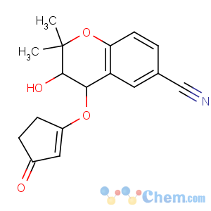 CAS No:121055-10-5 3-hydroxy-2,2-dimethyl-4-(3-oxocyclopenten-1-yl)oxy-3,<br />4-dihydrochromene-6-carbonitrile