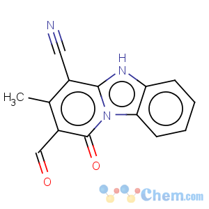 CAS No:121105-77-9 Pyrido[1,2-a]benzimidazole-4-carbonitrile,2-formyl-1,5-dihydro-3-methyl-1-oxo-
