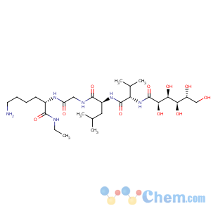 CAS No:121459-49-2 L-Lysinamide,N-D-gluconoyl-L-valyl-L-leucylglycyl-N-ethyl- (9CI)