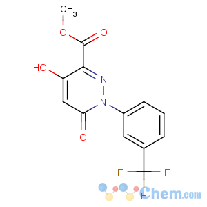 CAS No:121582-55-6 methyl<br />4-hydroxy-6-oxo-1-[3-(trifluoromethyl)phenyl]pyridazine-3-carboxylate