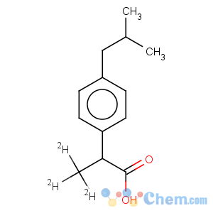 CAS No:121662-14-4 Benzeneacetic acid, a-(methyl-d3)-4-(2-methylpropyl)-(9CI)