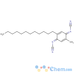 CAS No:121720-46-5 Cyanamide,(2-dodecyl-5-methyl-2,5-cyclohexadiene-1,4-diylidene)bis- (9CI)