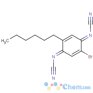 CAS No:121720-53-4 Cyanamide,(2-bromo-5-hexyl-2,5-cyclohexadiene-1,4-diylidene)bis- (9CI)