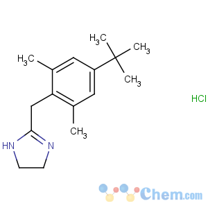 CAS No:1218-35-5 2-[(4-tert-butyl-2,6-dimethylphenyl)methyl]-4,<br />5-dihydro-1H-imidazole