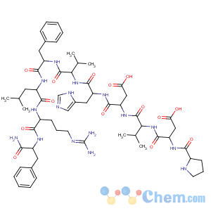 CAS No:121801-61-4 L-Phenylalaninamide,L-prolyl-L-a-aspartyl-L-valyl-L-a-aspartyl-L-histidyl-L-valyl-L-phenylalanyl-L-leucyl-L-arginyl-