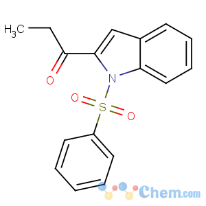 CAS No:121963-51-7 1-[1-(benzenesulfonyl)indol-2-yl]propan-1-one
