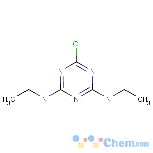 CAS No:122-34-9 6-chloro-2-N,4-N-diethyl-1,3,5-triazine-2,4-diamine