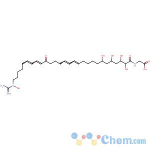 CAS No:122005-25-8 2-[[(12E,14E,20E,22E)-28-[carbamimidoyl(hydroxy)amino]-2,3,5,<br />7-tetrahydroxy-19-oxooctacosa-12,14,20,22-tetraenoyl]amino]acetic acid