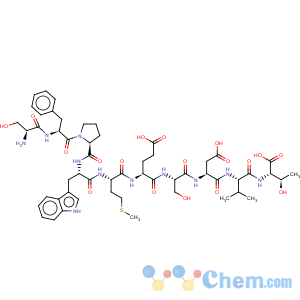 CAS No:122018-91-1 L-Threonine,L-seryl-L-phenylalanyl-L-prolyl-L-tryptophyl-L-methionyl-L-a-glutamyl-L-seryl-L-a-aspartyl-L-valyl-