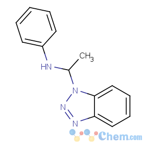 CAS No:122062-68-4 N-[1-(benzotriazol-1-yl)ethyl]aniline