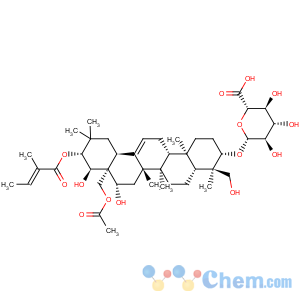 CAS No:122168-40-5 b-D-Glucopyranosiduronic acid, (3b,4a,16b,21b,22a)-28-(acetyloxy)-16,22,23-trihydroxy-21-[[(2E)-2-methyl-1-oxo-2-buten-1-yl]oxy]olean-12-en-3-yl
