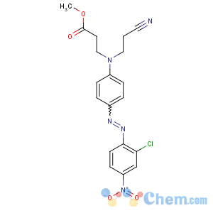 CAS No:12217-86-6 methyl<br />3-[4-[(2-chloro-4-nitrophenyl)diazenyl]-N-(2-cyanoethyl)anilino]<br />propanoate