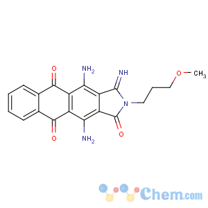 CAS No:12222-85-4 4,11-diamino-1-imino-2-(3-methoxypropyl)naphtho[2,3-f]isoindole-3,5,<br />10-trione