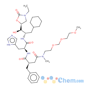 CAS No:122224-84-4 Butanediamide,N1-[(1S)-2-[[(1S,2R)-1-(cyclohexylmethyl)-2-[(5S)-3-ethyl-2-oxo-5-oxazolidinyl]-2-hydroxyethyl]amino]-1-(1H-imidazol-5-ylmethyl)-2-oxoethyl]-N4-[2-[(2-methoxyethoxy)methoxy]ethyl]-N4-methyl-2-(phenylmethyl)-,(2R)-