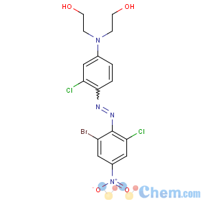 CAS No:12223-16-4 2-[4-[(2-bromo-6-chloro-4-nitrophenyl)diazenyl]-3-chloro-N-(2-<br />hydroxyethyl)anilino]ethanol