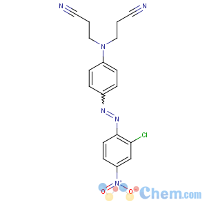 CAS No:12223-26-6 3-[4-[(2-chloro-4-nitrophenyl)diazenyl]-N-(2-cyanoethyl)anilino]<br />propanenitrile