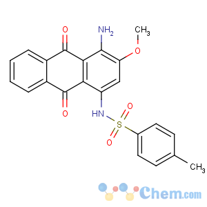 CAS No:12223-43-7 N-(4-amino-3-methoxy-9,<br />10-dioxoanthracen-1-yl)-4-methylbenzenesulfonamide
