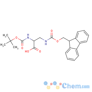 CAS No:122235-70-5 (2S)-3-(9H-fluoren-9-ylmethoxycarbonylamino)-2-[(2-methylpropan-2-yl)<br />oxycarbonylamino]propanoic acid