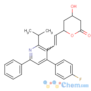 CAS No:122254-45-9 (4R,<br />6S)-6-[(E)-2-[4-(4-fluorophenyl)-6-phenyl-2-propan-2-ylpyridin-3-yl]<br />ethenyl]-4-hydroxyoxan-2-one