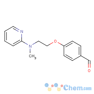 CAS No:122321-03-3 4-[2-[methyl(pyridin-2-yl)amino]ethoxy]benzaldehyde