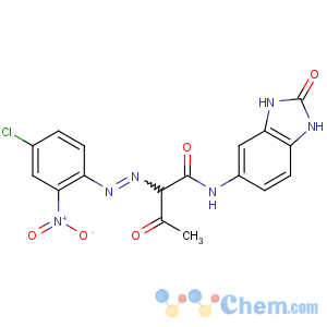 CAS No:12236-62-3 2-[(4-chloro-2-nitrophenyl)diazenyl]-3-oxo-N-(2-oxo-1,<br />3-dihydrobenzimidazol-5-yl)butanamide