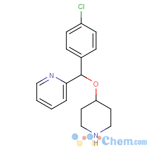 CAS No:122368-54-1 2-[(4-chlorophenyl)-piperidin-4-yloxymethyl]pyridine