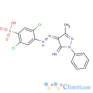 CAS No:12239-15-5 2,<br />5-dichloro-4-[(2Z)-2-(5-imino-3-methyl-1-phenylpyrazol-4-ylidene)<br />hydrazinyl]benzenesulfonic acid