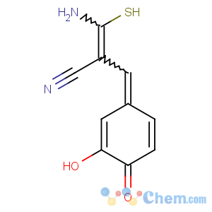 CAS No:122520-86-9 3-amino-2-[(3-hydroxy-4-oxocyclohexa-2,<br />5-dien-1-ylidene)methyl]-3-sulfanylprop-2-enenitrile