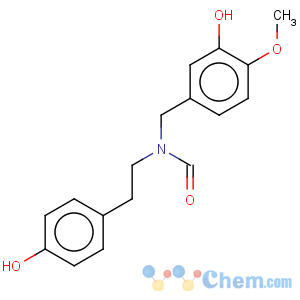 CAS No:122584-17-2 Formamide,N-[(3-hydroxy-4-methoxyphenyl)methyl]-N-[2-(4-hydroxyphenyl)ethyl]-