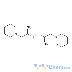 CAS No:1227-47-0 1-[2-[1-(1-piperidyl)propan-2-yldisulfanyl]propyl]piperidine