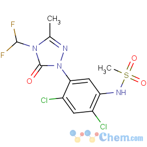 CAS No:122836-35-5 N-[2,4-dichloro-5-[4-(difluoromethyl)-3-methyl-5-oxo-1,2,<br />4-triazol-1-yl]phenyl]methanesulfonamide