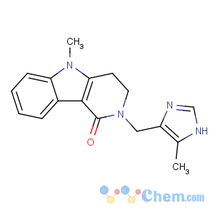 CAS No:122852-42-0 5-methyl-2-[(5-methyl-1H-imidazol-4-yl)methyl]-3,4-dihydropyrido[4,<br />3-b]indol-1-one