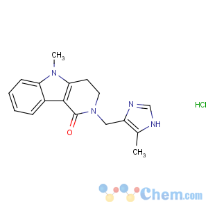 CAS No:122852-69-1 5-methyl-2-[(5-methyl-1H-imidazol-4-yl)methyl]-3,4-dihydropyrido[4,<br />3-b]indol-1-one