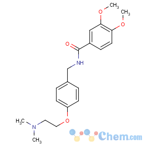 CAS No:122898-67-3 N-[[4-[2-(dimethylamino)ethoxy]phenyl]methyl]-3,4-dimethoxybenzamide
