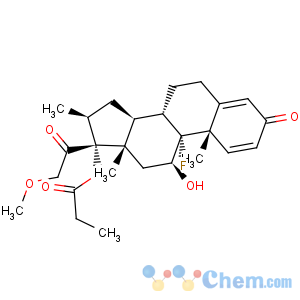 CAS No:123013-22-9 Pregna-1,4-diene-3,20-dione,9-fluoro-11-hydroxy-21-methoxy-16-methyl-17-(1-oxopropoxy)-, (11b,16b)-