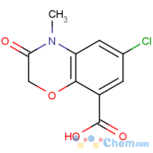 CAS No:123040-79-9 6-chloro-4-methyl-3-oxo-1,4-benzoxazine-8-carboxylic acid