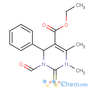 CAS No:123044-11-1 5-Pyrimidinecarboxylicacid, 3-formyl-1,2,3,4-tetrahydro-1,6-dimethyl-4-phenyl-2-thioxo-, ethyl ester